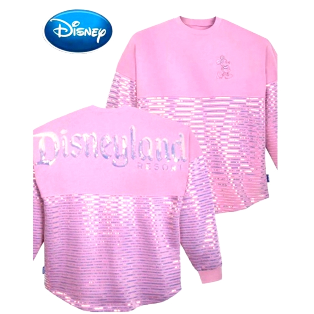 New Disney Parks Disneyland Resort  Iridescent  Sequin Spirit Jersey Women xl